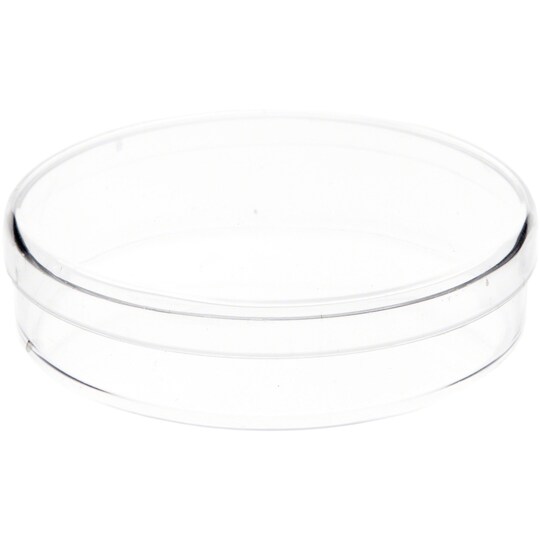 Pioneer Plastics 032C Clear Small Round Petri Dish Plastic Container, 2.75" W x 0.625" H